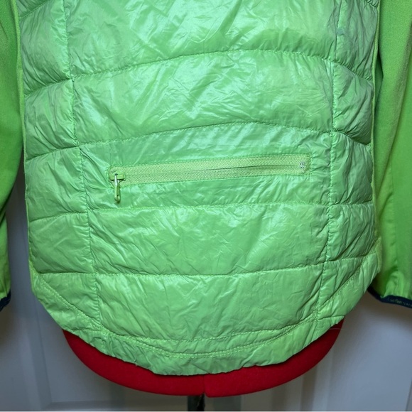 Calvin Klein Performance Lime Green Duck Down Lightweight Puffer Jacket Medium - Picture 3 of 12